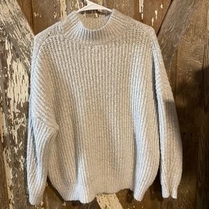 Light gray turtle neck sweater